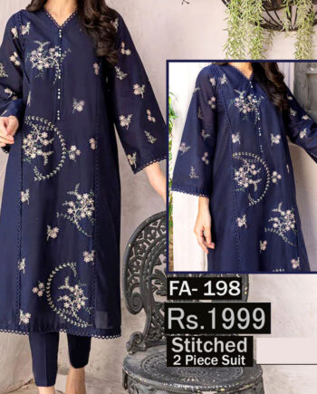 STITCHED 2 piece DRESS FA- 198