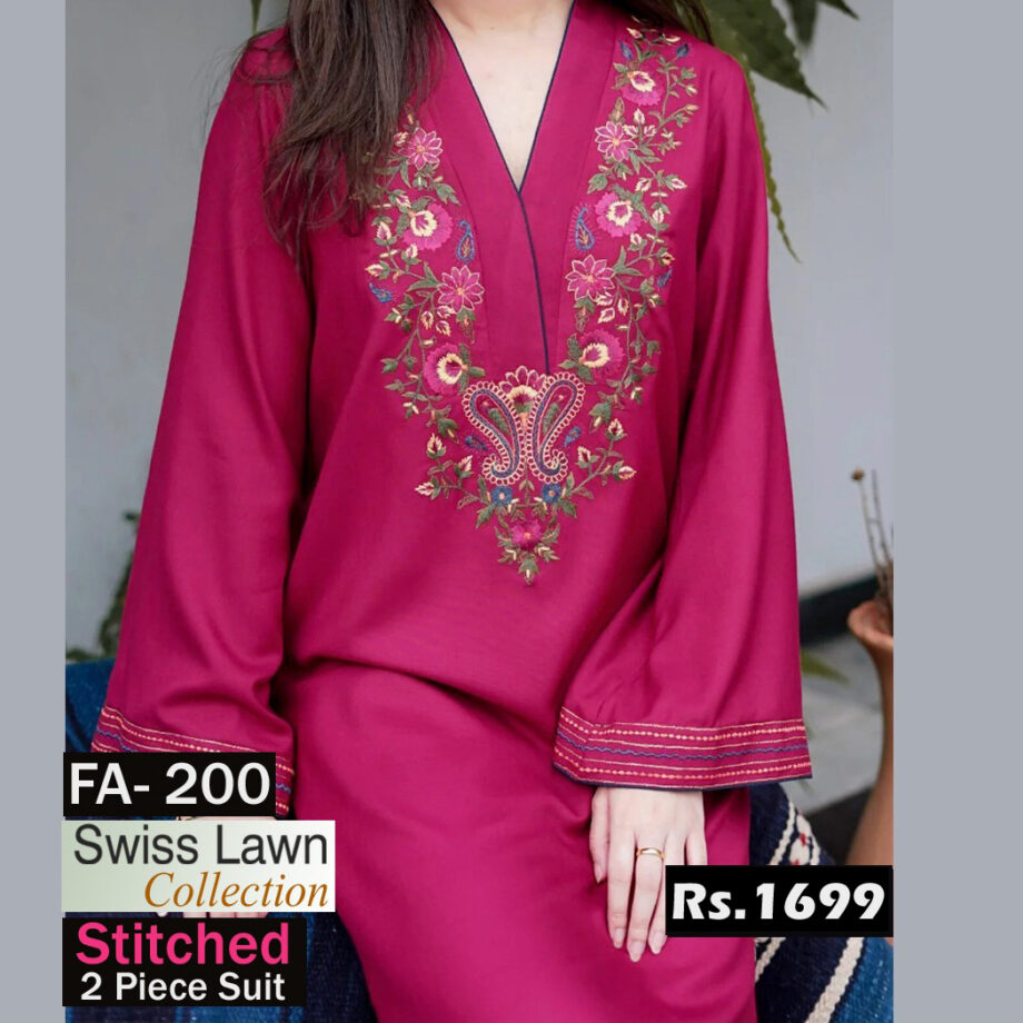 STITCHED 2 piece DRESS FA- 200