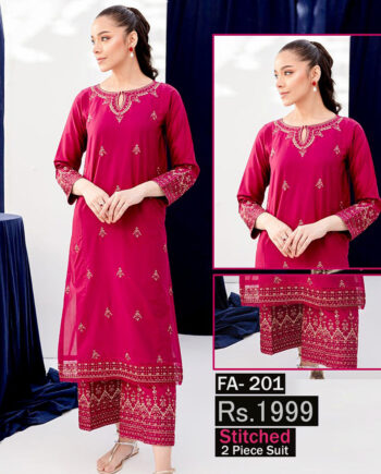 STITCHED 2 piece DRESS FA- 201