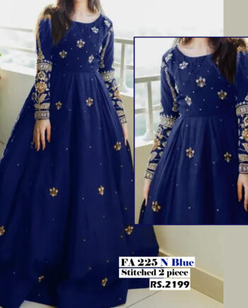 STITCHED 2 piece DRESS FA 225 N blue