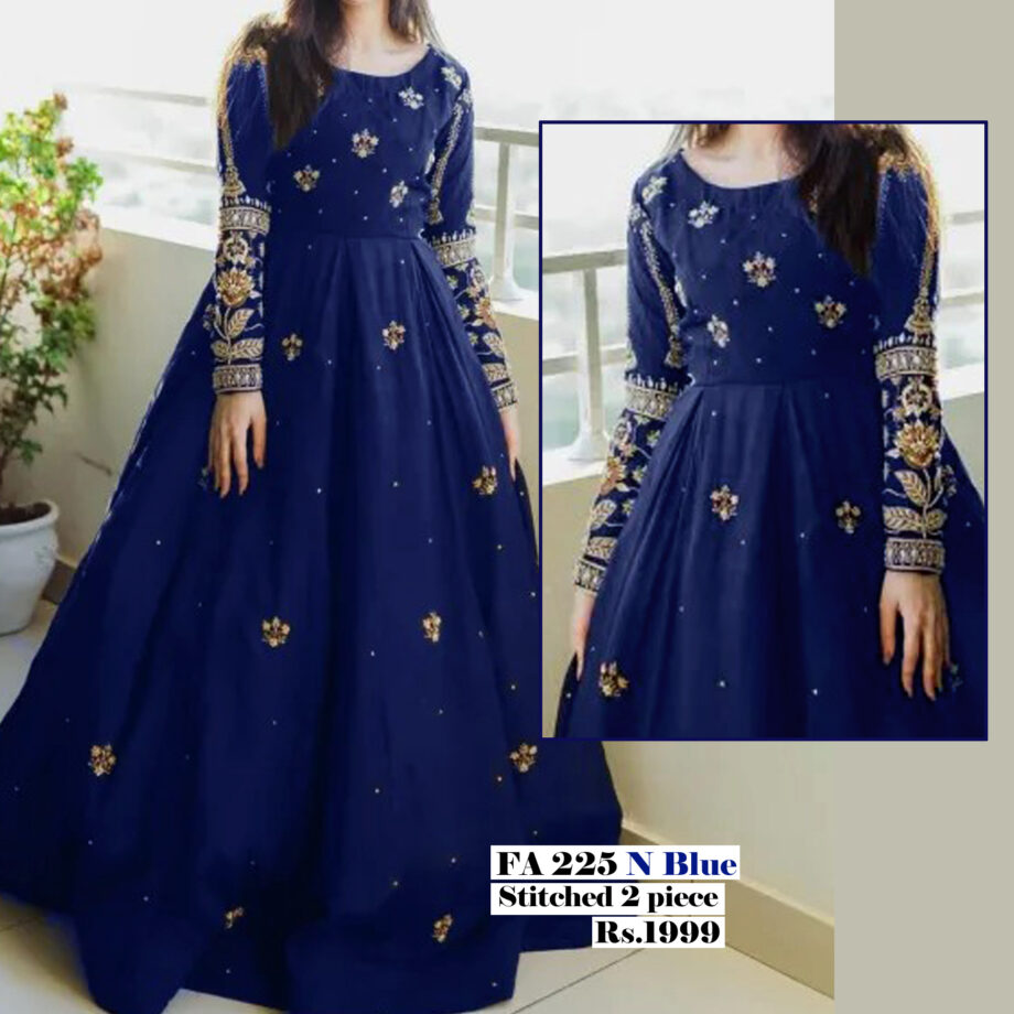 STITCHED 2 piece DRESS FA 225 N blue