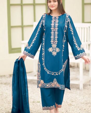 STITCHED 3 piece DRESS FA-224 C ferozi