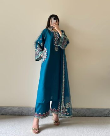 STITCHED 3 piece DRESS FA-231