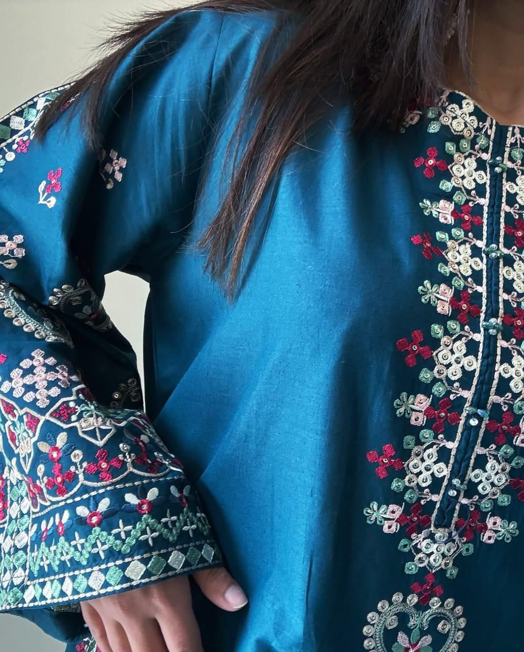 STITCHED 3 piece DRESS FA-231